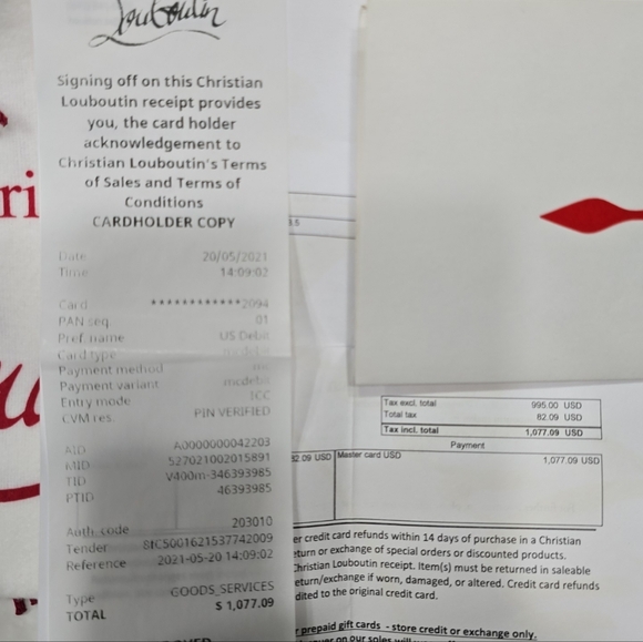 Christian Louboutin Lou Spikes Flat in Black Never Been Worn - Picture 7 of 8